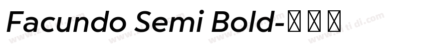 Facundo Semi Bold字体转换